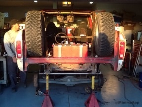 Old pic of the rear being built