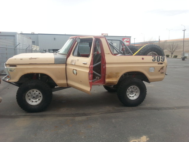 Getting the bronco reading to drive home.