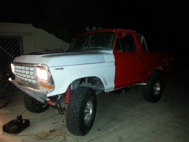 Finishing up bronco for texas race this saturaday