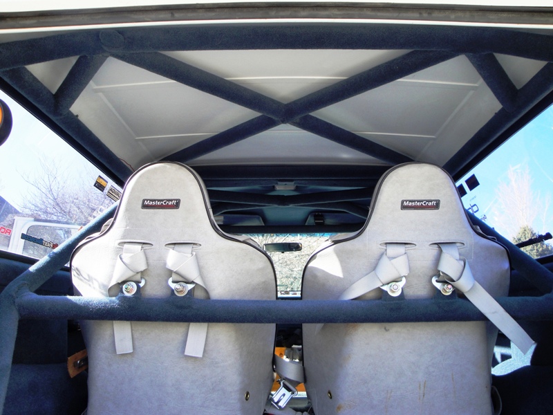 Interior Roof from Tailgate - Safety Cage Detail