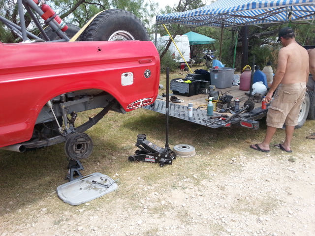 Trying to figure out what was wrong with the axle.