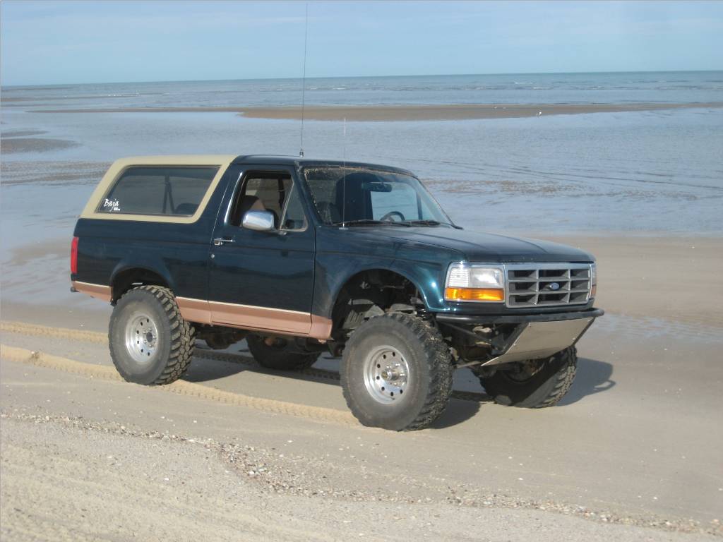 my truck on the beach