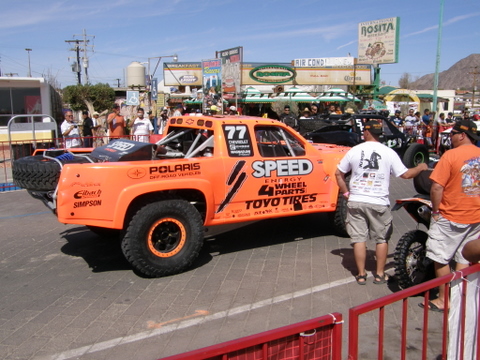 Then only time we saw Robbie Gordon's truck... don't know what happened to him!