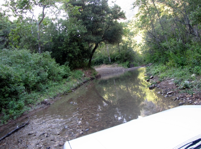 Water crossing.