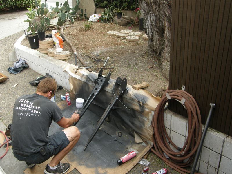 painting the radius arms