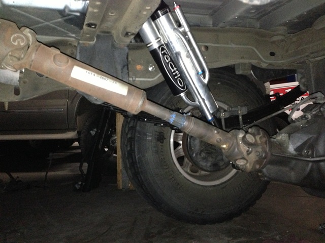 Drive shaft has since been replaced