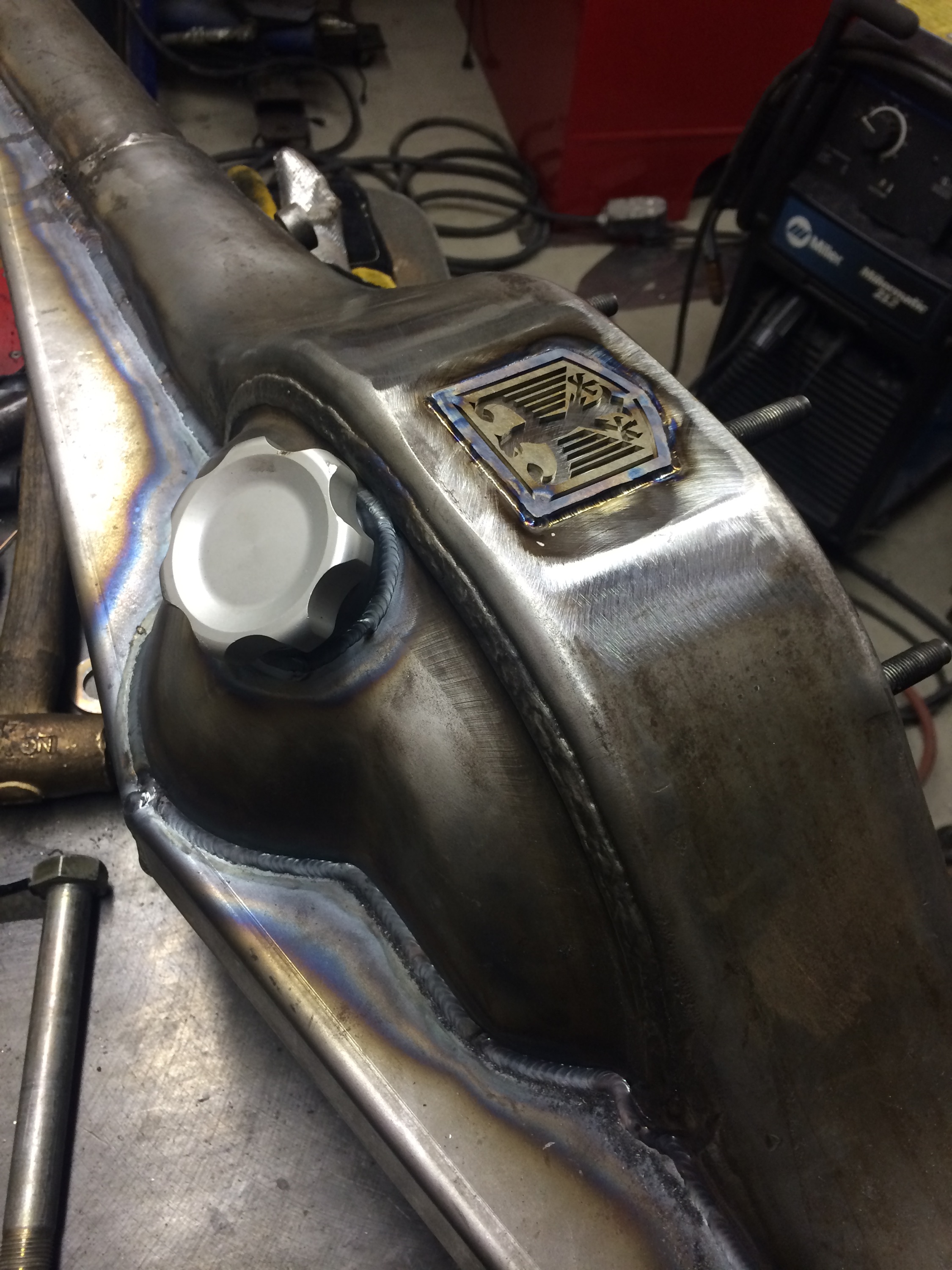 The factory bronco 9" I picked up off CL; trussed by our very own Flight Industries!!!