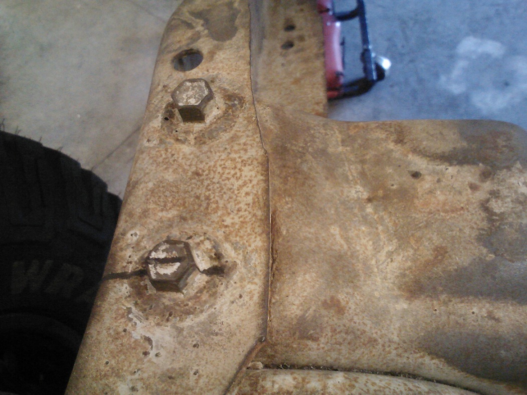 Back when I was young and foolish, I welded all the rivets/crossmembers with out giving any thought to the fact they may need to someday come out. Damn!
